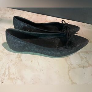 Arizona Black Sparkle Flats size 11